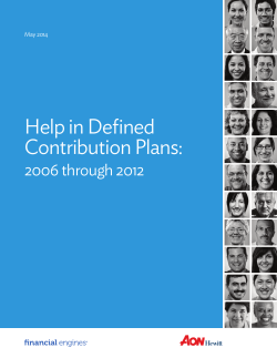 Help in Defined Contribution Plans