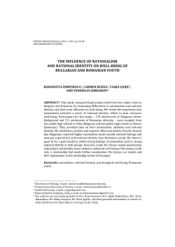 the influence of nationalism and national identity on