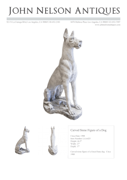 Carved Stone Figure of a Dog