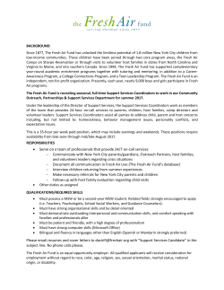 Support Services Coordinator