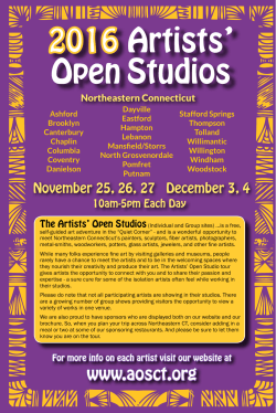 2016 Artists` Open Studios