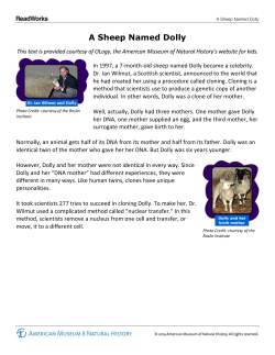 A Sheep Named Dolly Passage