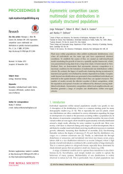 Asymmetric competition causes multimodal size distributions in