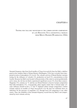Chapter 6: Testing for volcanic signatures in the carbon isotope