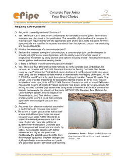 Concrete Pipe Joints Your Best Choice