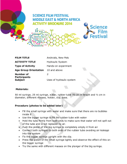 FILM TITLE Androids, New Pals ACTIVITY TITLE Hydraulic System