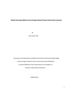 Global Interoperability and Archetype