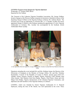 LENIFRA Treasurer hosts banquet for Nigerian diplomats