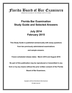 part i &ndash; essay questions and selected answers