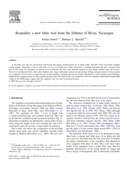 Raspadita: a new lithic tool from the Isthmus of Rivas, Nicaragua