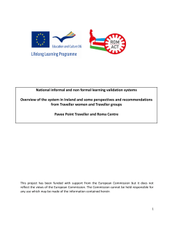National informal and non formal learning validation