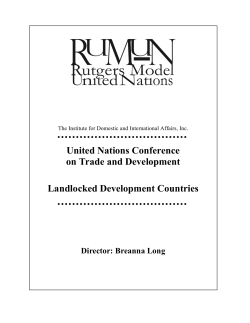 United Nations Conference on Trade and Development Landlocked