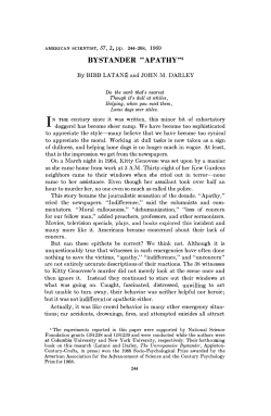 bystander "apathy" - Truth About Nursing