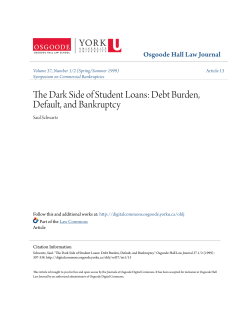 The Dark Side of Student Loans: Debt Burden, Default, and