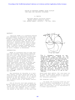Design of Focusing Channel Using Triplet Iron Bars for Calcutta
