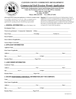 2016 Commercial Soil Erosion Application