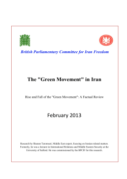 February 2013 - British Parliamentary Committee for Iran Freedom