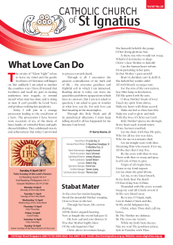 CATHOLIC CHURCH of What Love Can Do