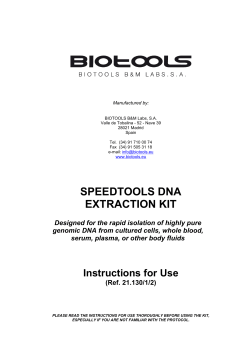 speedtools dna extraction kit
