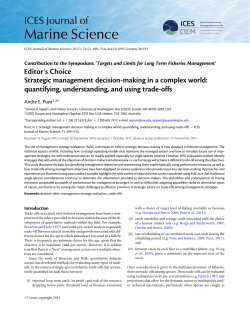 Strategic management decision-making in a complex world