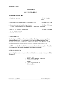 Confined Areas - V2 Helicopters