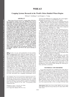 article - Lind Dryland Research Station