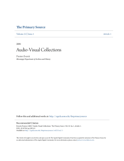 Audio-Visual Collections - The Aquila Digital Community