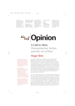 Slim , H (2004) A Call to Alms