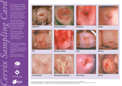 Cervix Sampling Card