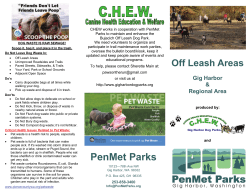 Off Leash Areas