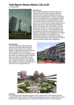 Field Report: Mexico-Mexico City-ULSA