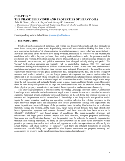 chapter 7. the phase behaviour and properties of heavy
