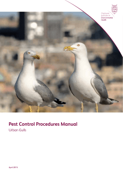 Pest Control Procedures Manual – Urban Gulls
