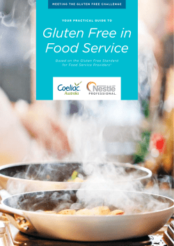 Gluten Free in Food Service