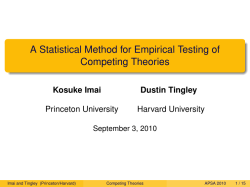 Presentation Slides - Kosuke Imai