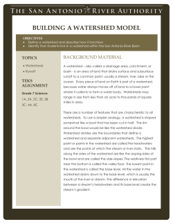 bUILDING A WATERSHED MODEL - San Antonio River Authority