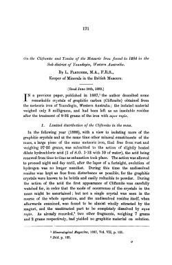 171 On the Cliftonite and 7`e, nite of the Meteoric Iroa found in 1884