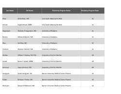 2016-2017 chief resident members