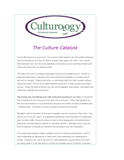 The Culture Catalyst