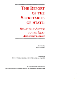 the report of the secretaries of state