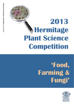 2013 Hermitage Plant Science Competition