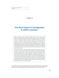 The fiscal impact of immigration in OECD countries
