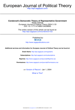 European Journal of Political Theory