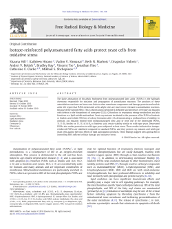 Isotope-reinforced polyunsaturated fatty acids protect
