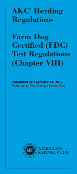 AKC Herding Regulations
