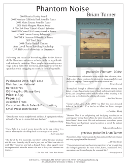 Phantom Noise - alicejamesbooks.org