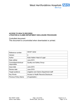Controlled document This document is uncontrolled when