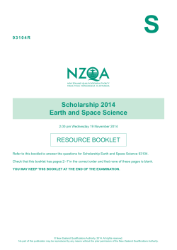 Scholarship Earth and Space Science (93104) 2014