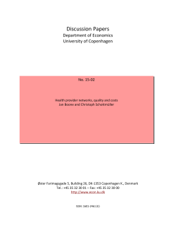 Discussion Papers