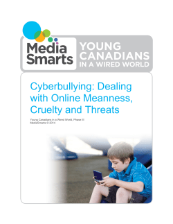 Cyberbullying: Dealing with Online Meanness, Cruelty and Threats
